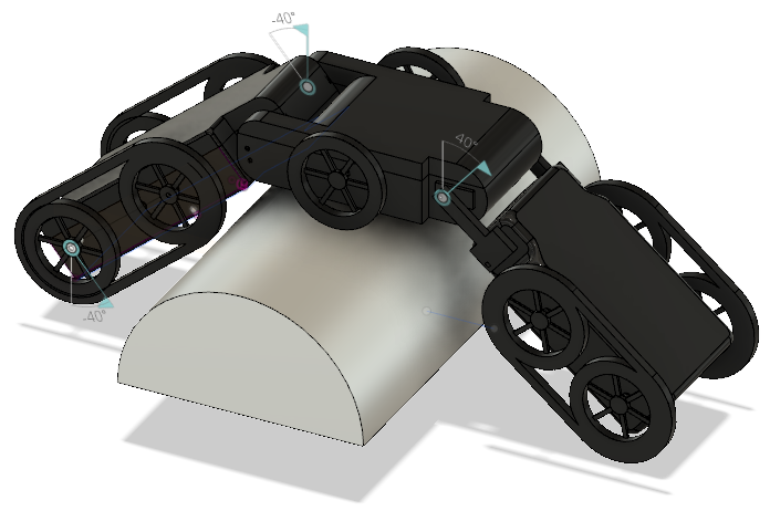 Image of articulation over an obstacle